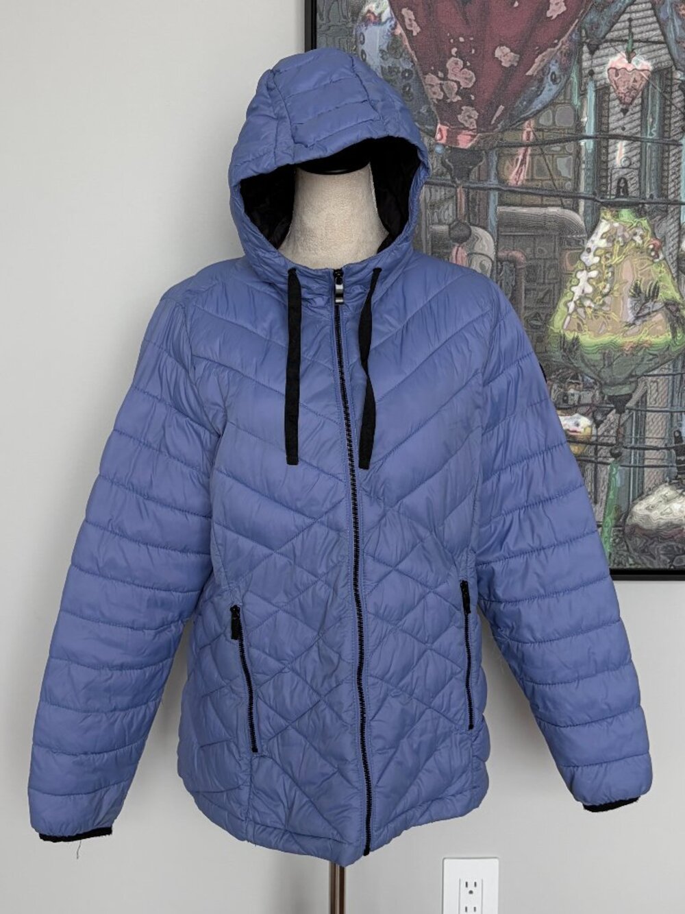 ZeroXposur Periwinkle Packable Puffer Coat XL